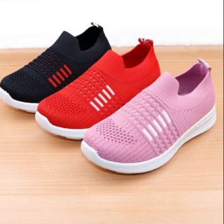 GIÀY LƯỜI TẬP ĐI CHO BÉ TRAI BÉ GÁI CÓ MÀU HỒNG- LƯỜI 3 SỌC