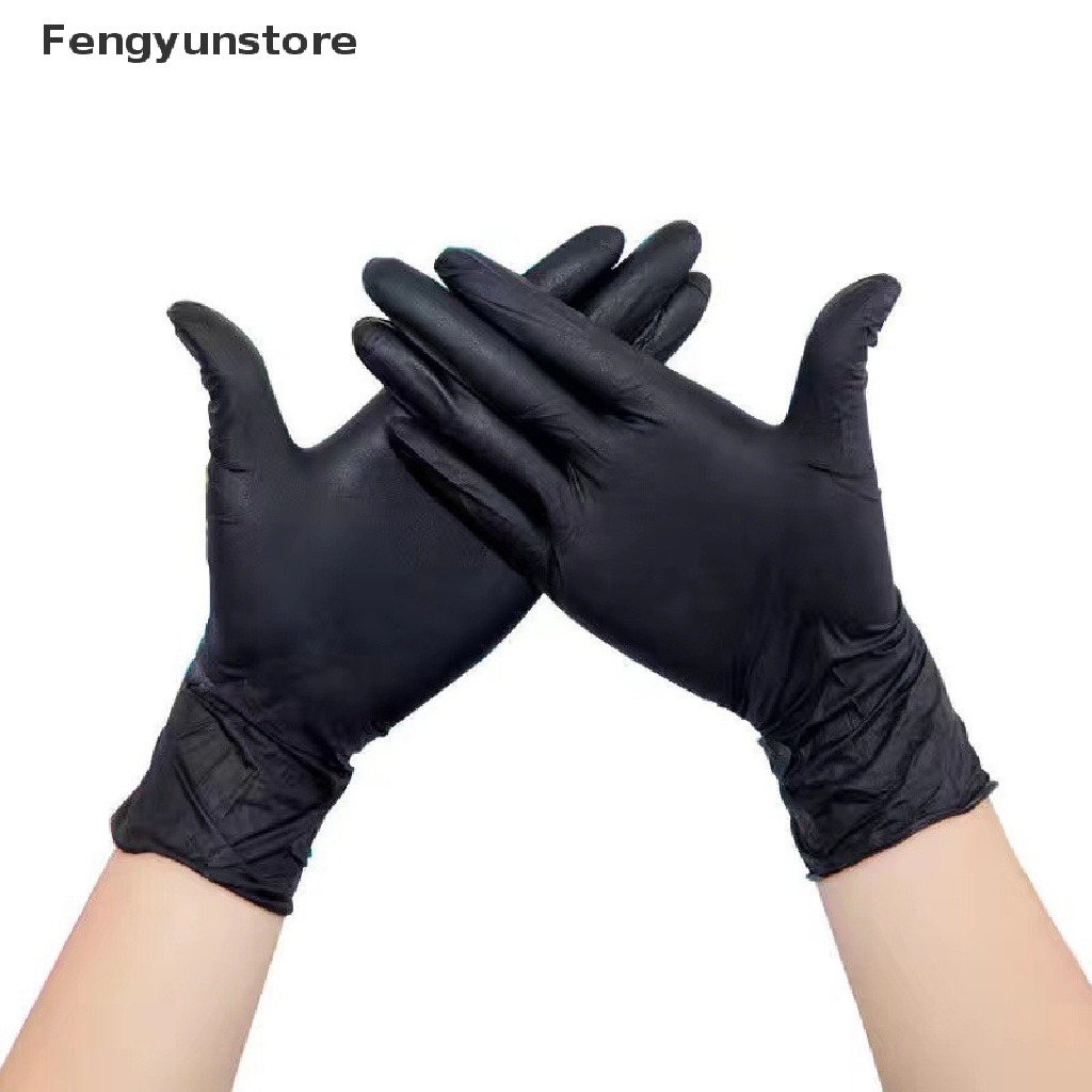 Găng tay nhựa vinyl không bột dùng một lần màu đen - ảnh sản phẩm 3