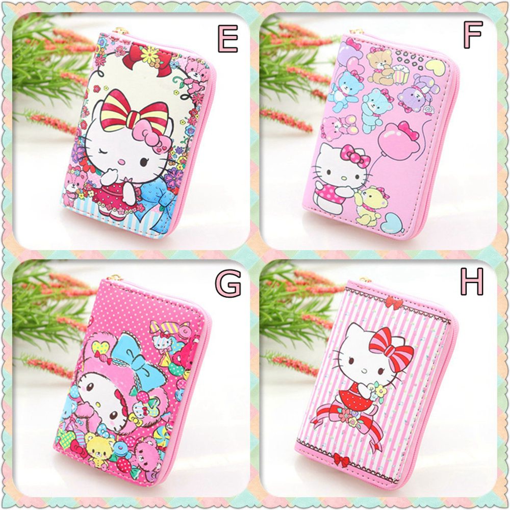 Ví nữ da PU hình Hello Kitty