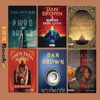 Sách - Bộ 6 cuốn Dan Brown - Bìa cứng Pháo đài số, Thiên thần và ác quỷ,