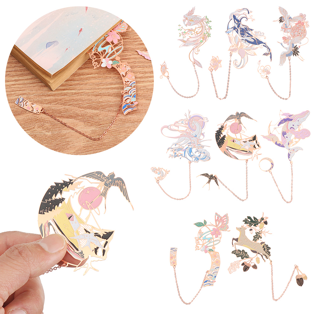 Kẹp Sách Kim Loại Phối Tua Rua Phong Cách Trung Hoa Cổ Điển