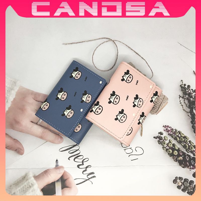Ví nữ ngắn đẹp cầm tay mini nhỏ gọn bỏ túi nhiều ngăn dễ thương NG44