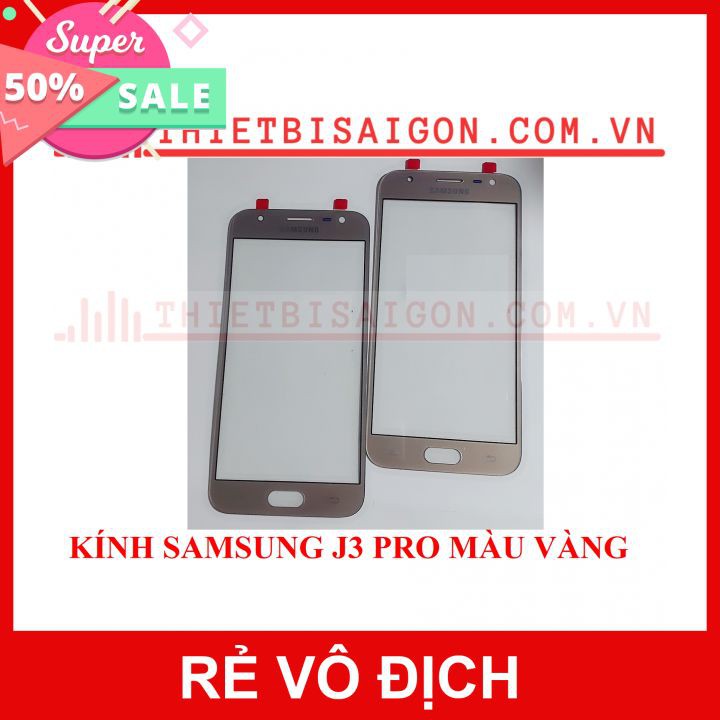 KÍNH SAMSUNG J3 PRO MÀU VÀNG