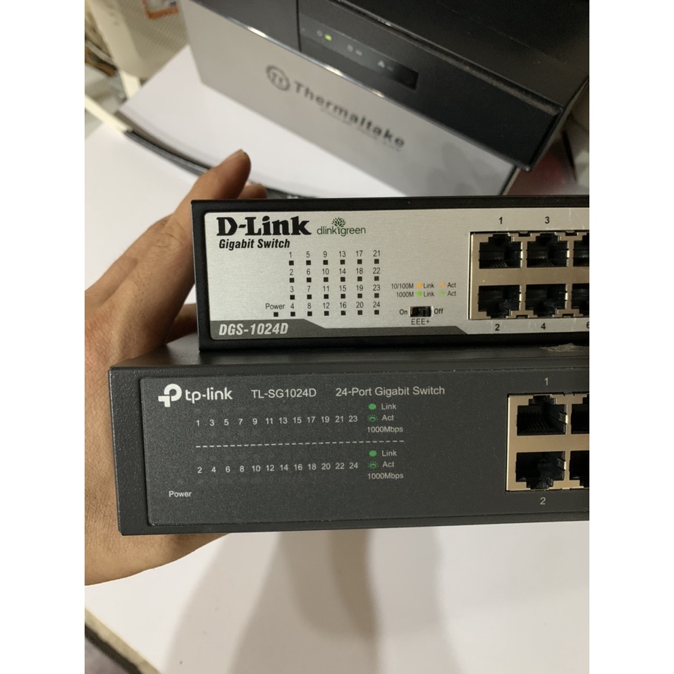 Switch Gigabit 24 cổng 10/100/1000Mbps Gắn tủ/ Để bàn -Bộ chia mạng switch D-LINK DGS-1024C