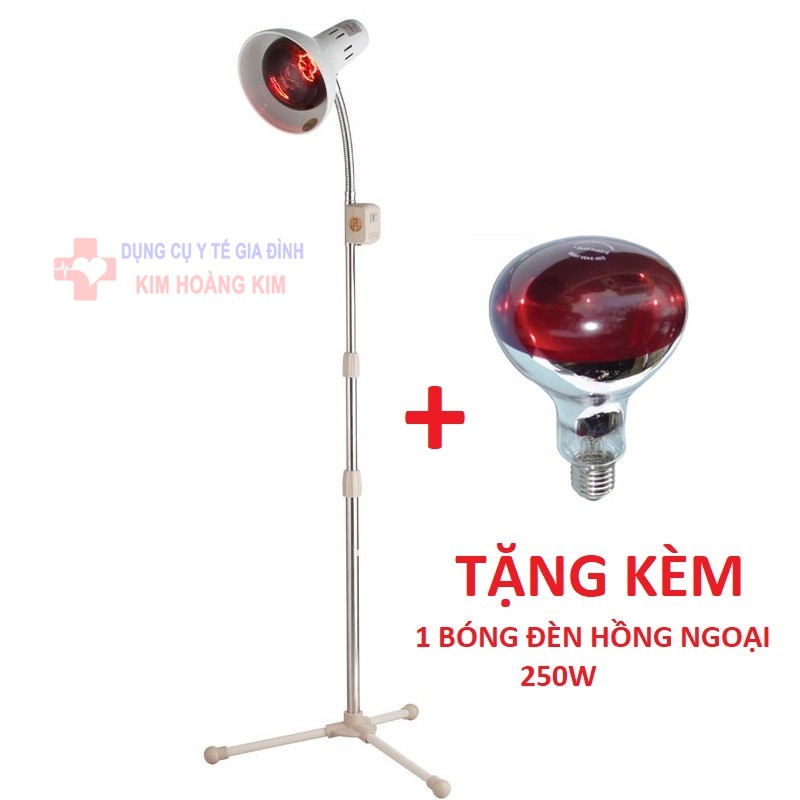 Đèn hồng ngoại chân cao TNE (Việt Nam) điều chỉnh được độ sáng, TẶNG KÈM BÓNG ĐÈN HỒNG NGOẠI 250W