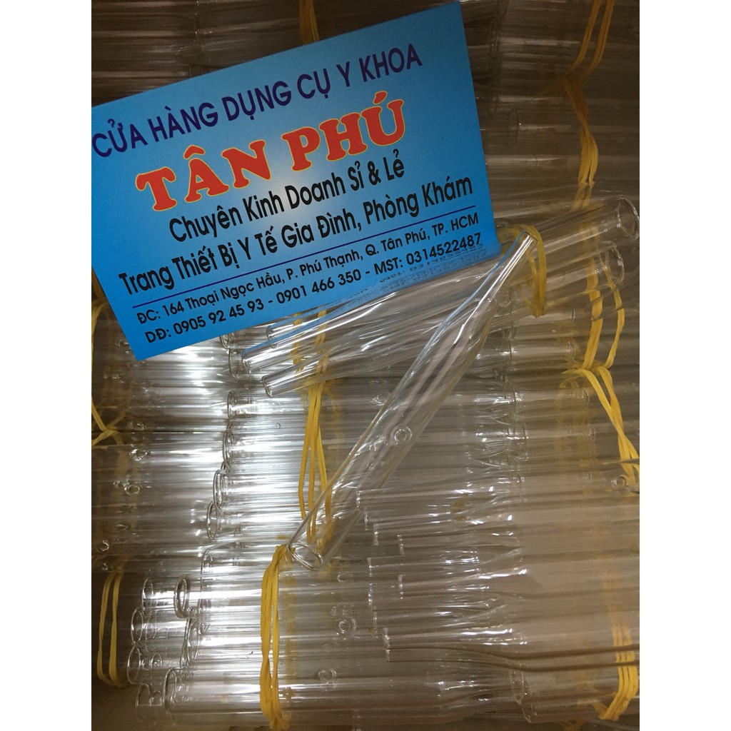 Combo 100 ống hút mụn thủy tinh
