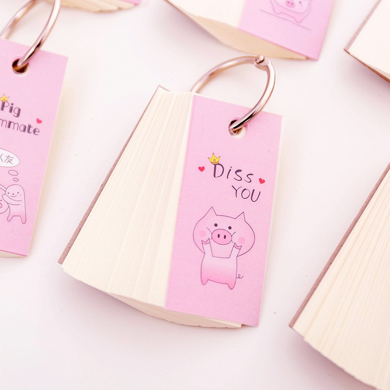 Bộ FlashCard Học Từ Vựng Ngoại Ngữ Hình Heo Hồng Đáng Yêu #7