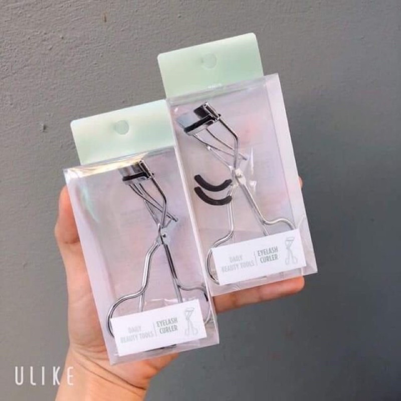 Kẹp mi Eyelash Curler Hàn Quốc, Tặng Kèm Mút Thay Thế, Bao Bì Mới