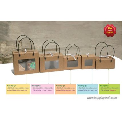 25 cái - Hộp giấy kraft đựng thực phẩm, 2 hộp nhựa nắp nhôm 500ml = Hộp Q4 | BigBuy360 - bigbuy360.vn