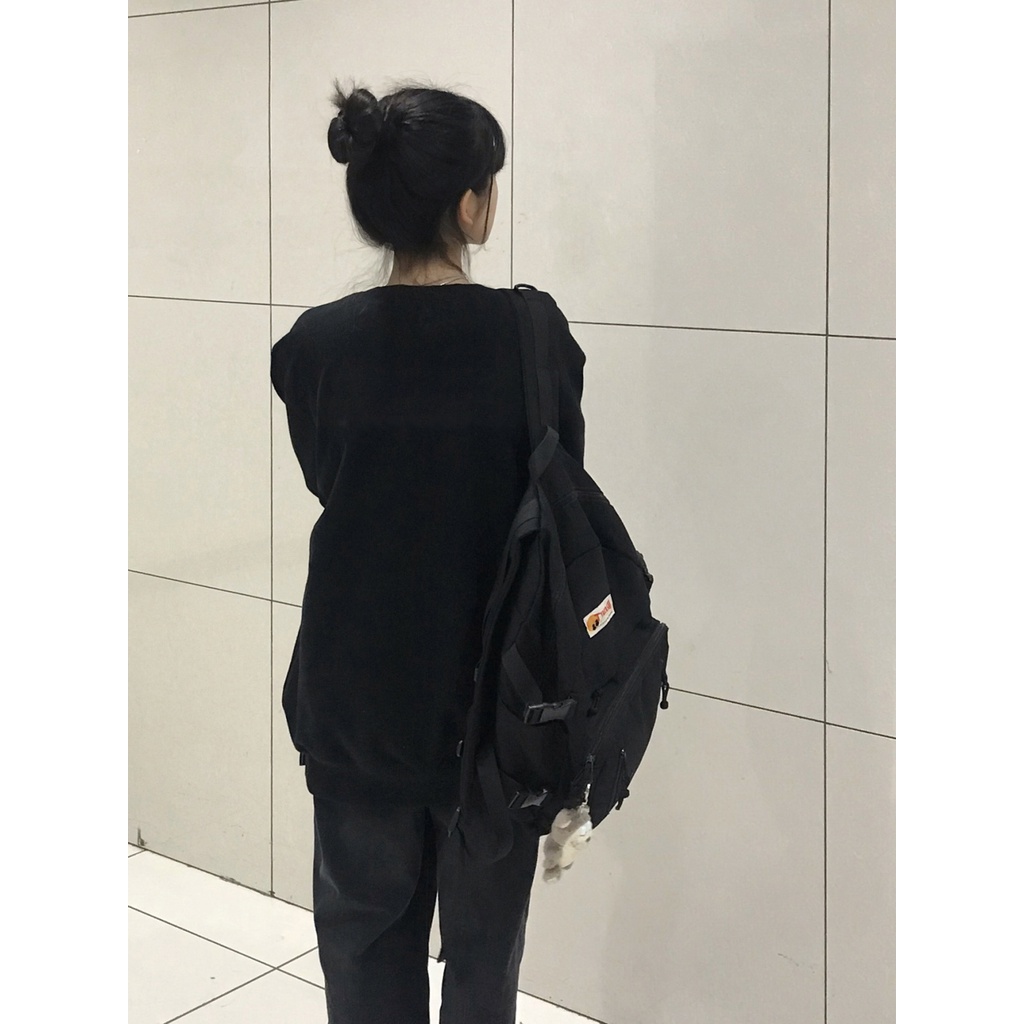 Áo Nỉ Cổ Tròn Form Rộng In Họa Tiết Phong Cách retro Mỹ