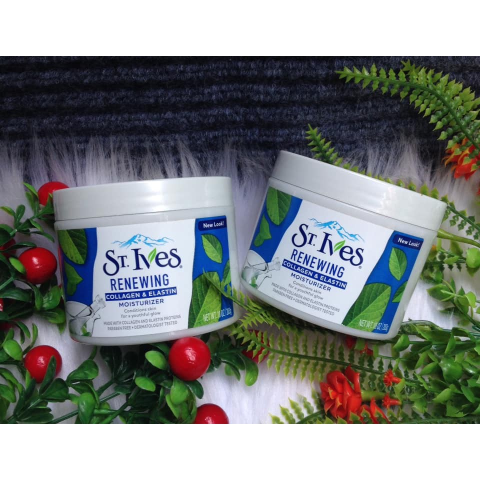 Kem dưỡng ẩm ST.Ives Renewing Collagen Elastin Moisturize 283g