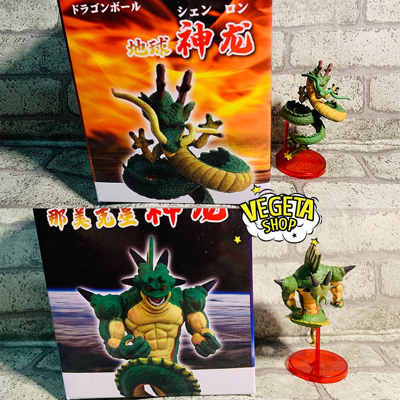 Mô hình Dragon ball - Shenron & Shenlong - Rồng thần trái đất & Rồng thần Namek - Full box