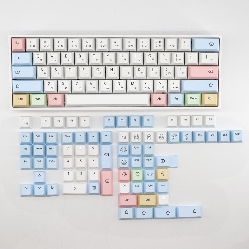 Bộ 136 Phím Rời PBT Cho Bàn Phím Cơ Cherry MX gh60 xd64 xd84 xd96 87