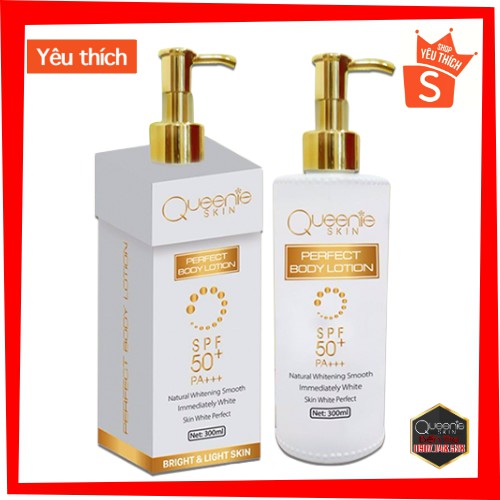 BODY TRUYỀN TRẮNG CHÂN LÔNG QUEENIE SKIN