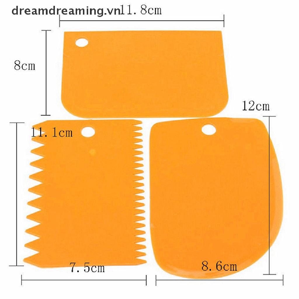Bộ 3 Dụng Cụ Nướng Bánh Bằng Nhựa Tiện Dụng