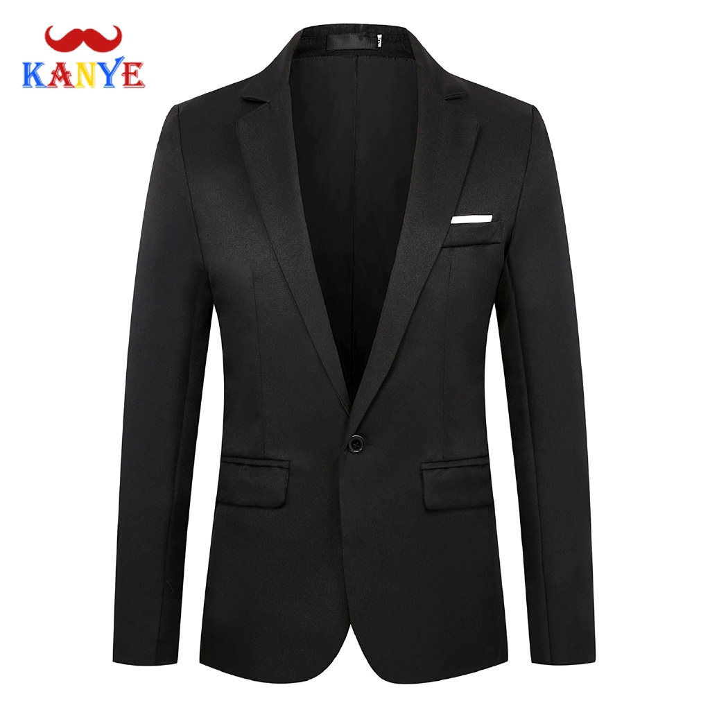 GUJING Men's plain business casual suit