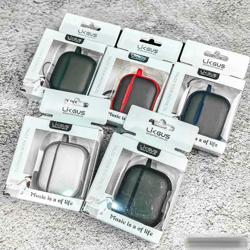 Vỏ Case Airpods 1 , 2 , 3 , airpods pro LIKGUS Nhám Mờ Chống Vân Chống Sốc
