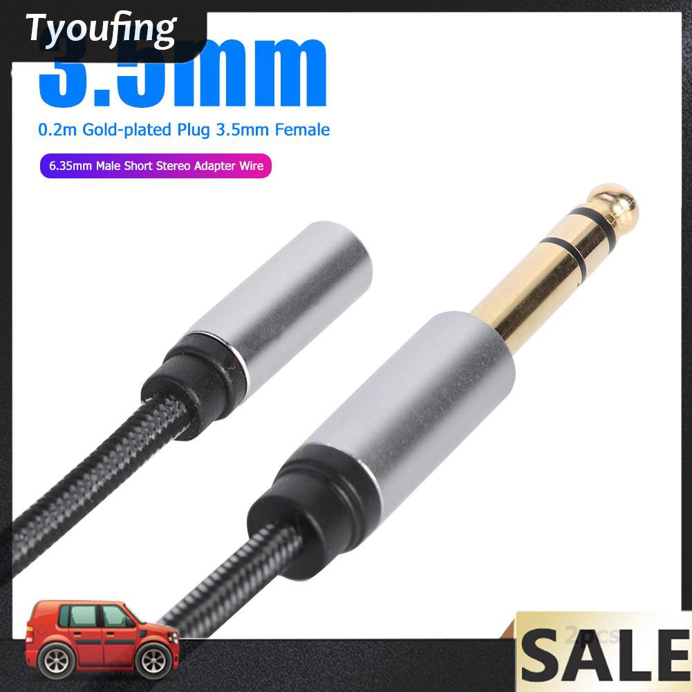 2 Cáp Chuyển Đổi Từ Cổng 3.5 mm Sang Giác Cắm 6.35mm Trs Nylon