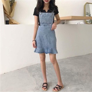 Váy yếm jean đuôi cá siêu xinh