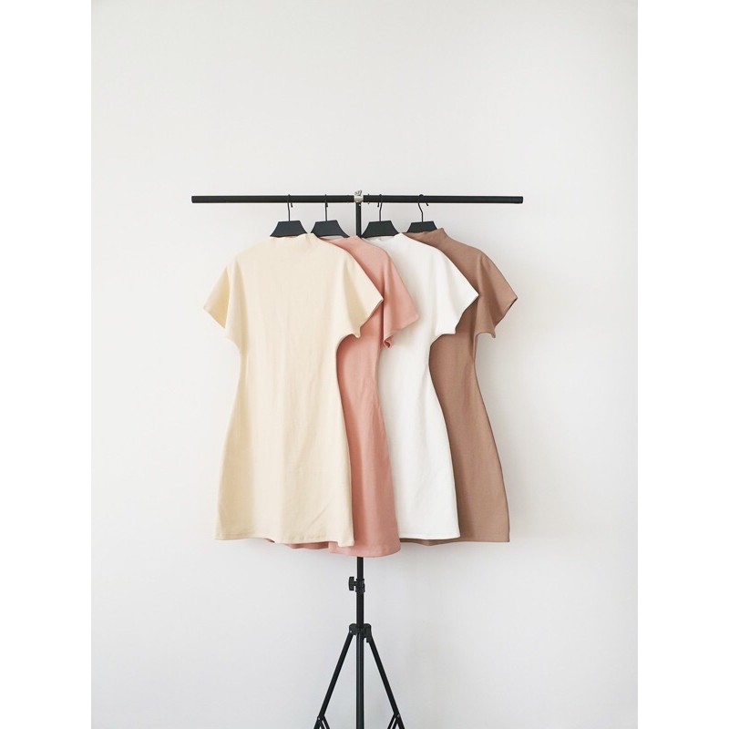 [Mã FAMALLT5 giảm 15% đơn 150k] Đầm gân cổ cao AfterBefore