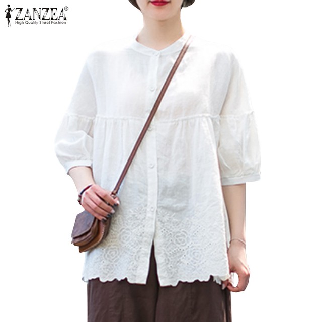 Áo ZANZEA Tay Lửng Thời Trang Cho Nữ | BigBuy360 - bigbuy360.vn