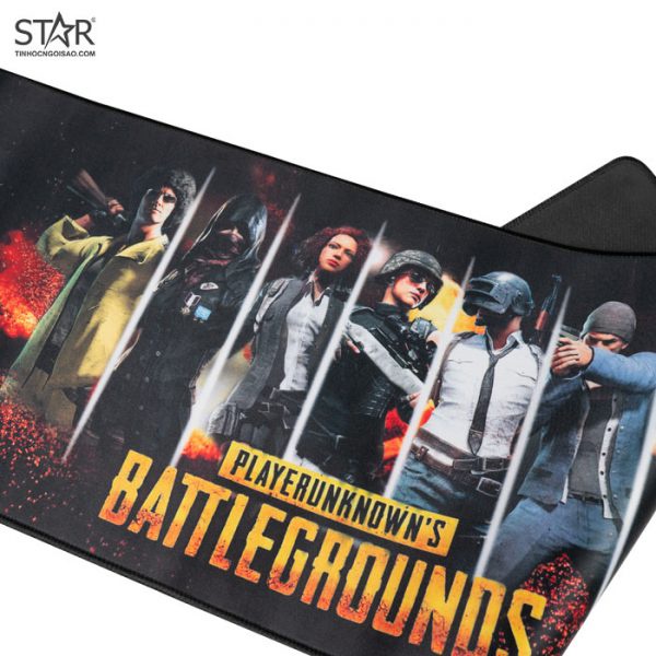 Lót chuột Gaming PUBG S4 (300*800*3mm/ Size lớn/ Trơn/ Có viền)