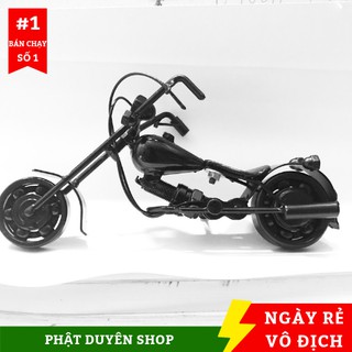 Xe máy Mô Hình Sắt kim loại - Màu Đen - Quà Tặng
