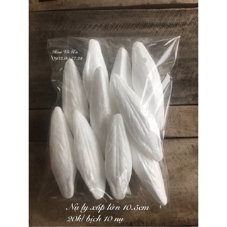 Nụ ly xốp lớn 10.5cm - nhỏ 8.5cm