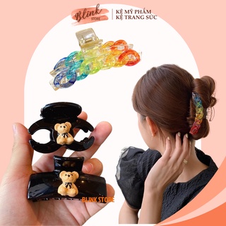 Kẹp tóc nữ Hàn Quốc  độc đáo, trong suốt sang trọng, phù hợp với mọi kiểu kẹp tóc chất liệu nhựa ABS