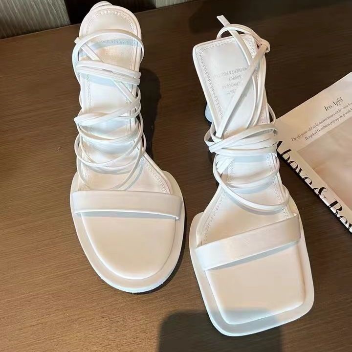 Giày Cao Gót Mũi Vuông Phong Cách Hàn Quốc Thời Trang Mùa Hè Mới 2022