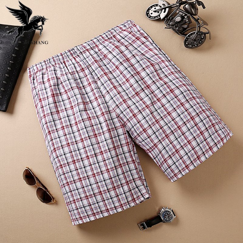 Quần đùi nam mặc nhà loại caro nhỏ mềm mát mặc thoải mái loại quần đùi mặc ngủ | BigBuy360 - bigbuy360.vn