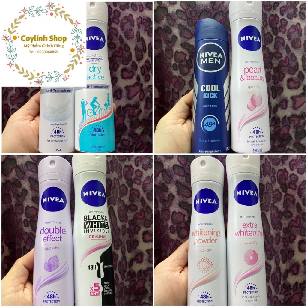 [ Date xa ] Xịt Khử Mùi Nivea Men 150ml Chính Hãng