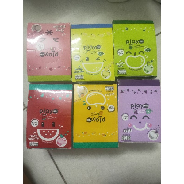 Kẹo Playmore hộp 6 hủ