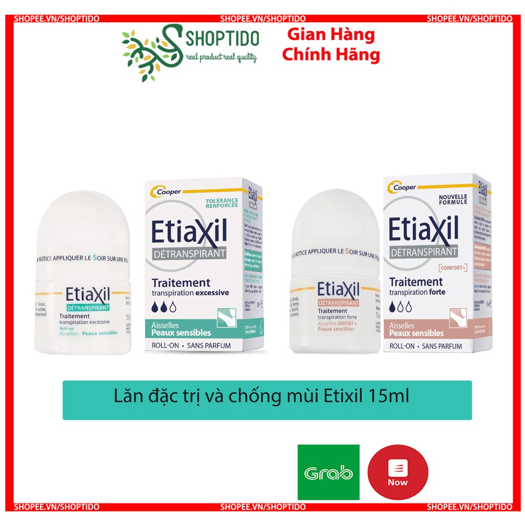 Lăn khử mùi Etiaxil hỗ trợ cải thiện mùi hôi hiệu quả chính hãng Pháp 15ml NPP Shoptido