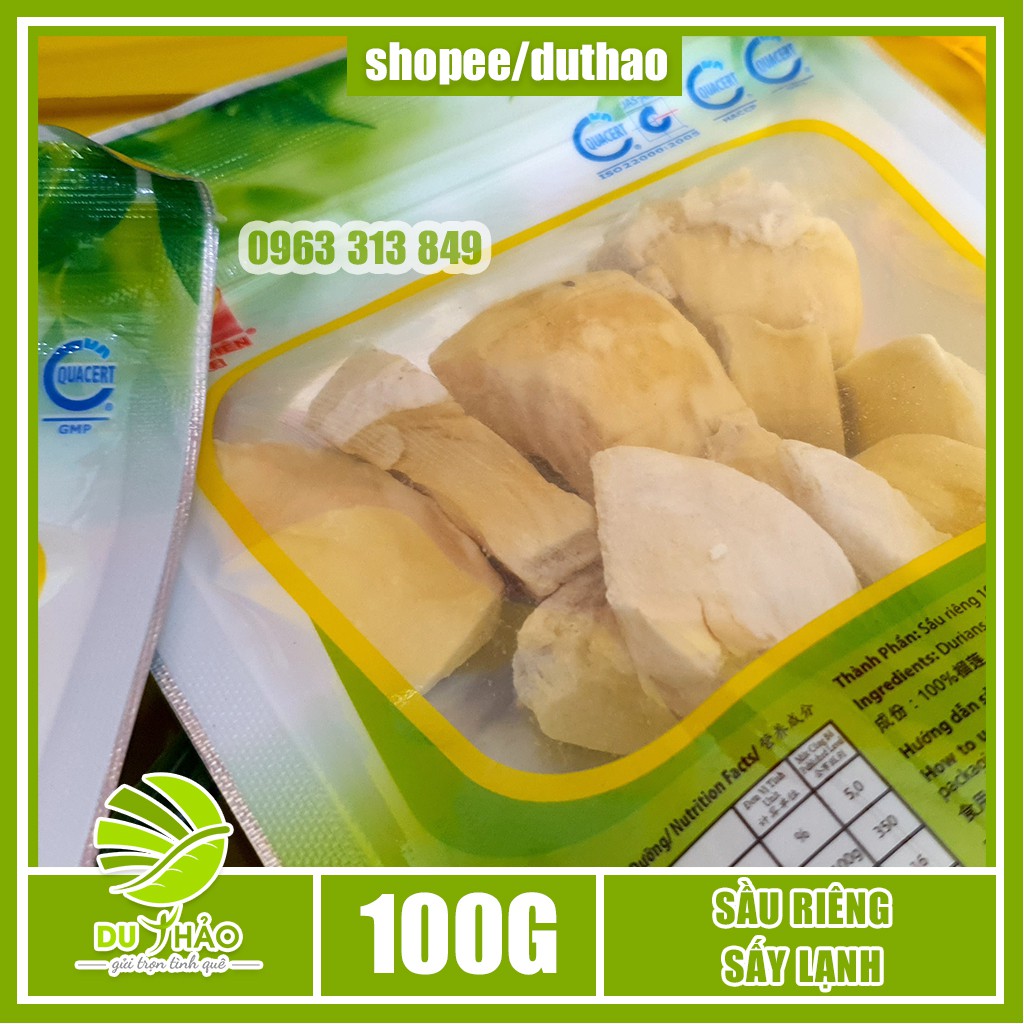 Sầu riêng sấy lạnh giữ nguyên hương vị đậm đà giòn thơm Tân Huê Viên | BigBuy360 - bigbuy360.vn