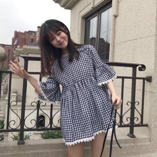 🔥đầm babydoll phối ren ulzzang 2019