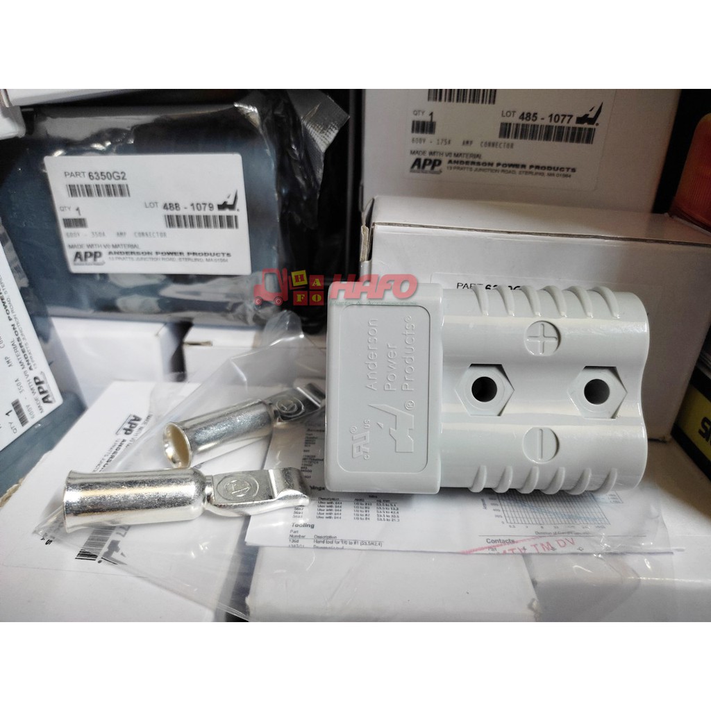 (Video) Giắc Cắm Bình Điện xe nâng Anderson 175A 600V và 350A 600V - Mỹ