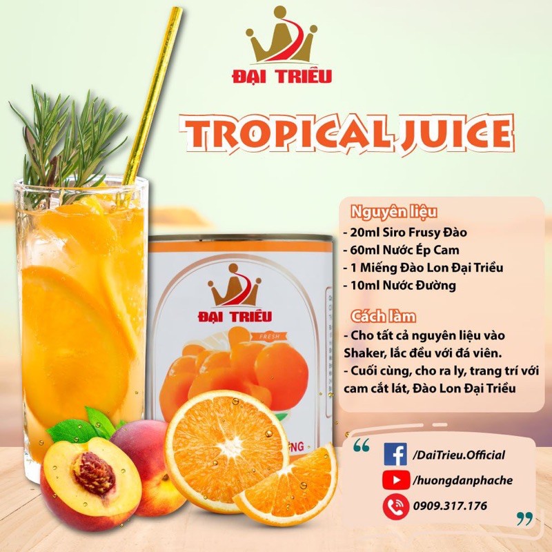 Đào Lon Đại Triều 820g