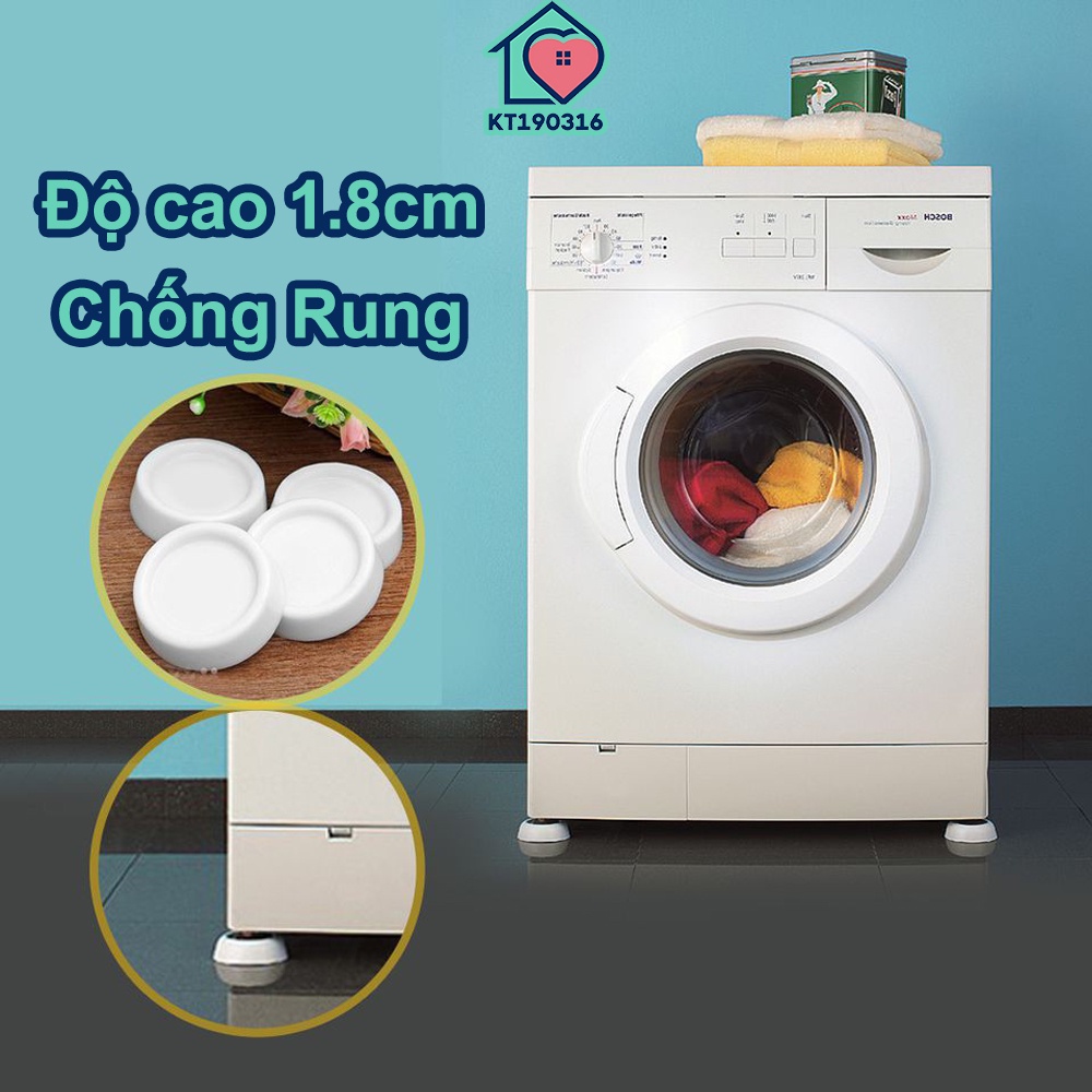 BỘ 4 LÓT CHÂN MÁY GIẶT CHỐNG RUNG XUẤT KHẨU