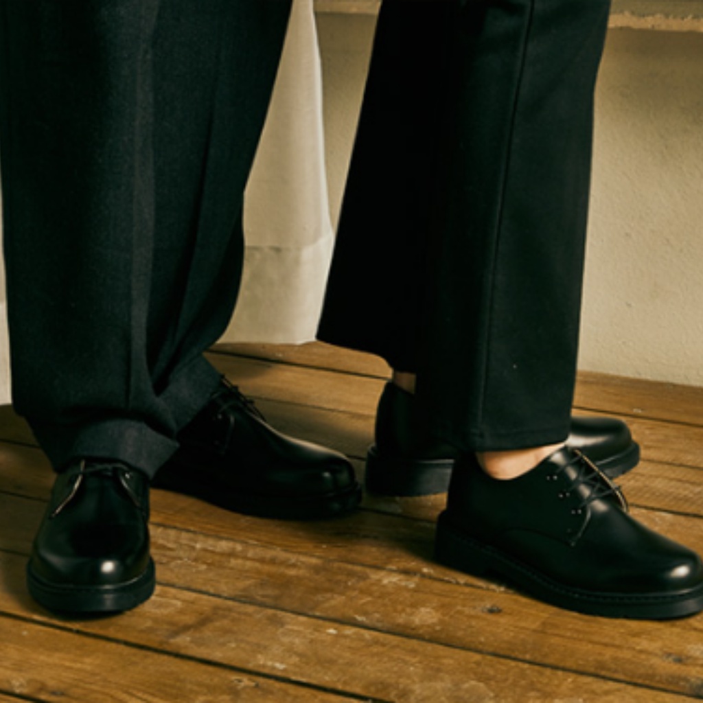 Giày Domba Oxford Màu Đen (OXFORD (BLACK)) M-4201 cho Nam Nữ - Phối Đồ Đa Dạng (Quần Jean,...)