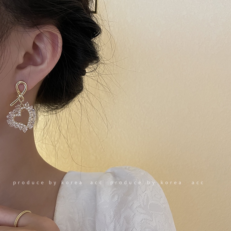 Bông Tai Dáng Dài Bằng Bạc 925 Đính Ngọc Trai Sang Trọng Phong Cách Hàn Quốc Thời Trang Cho Nữ