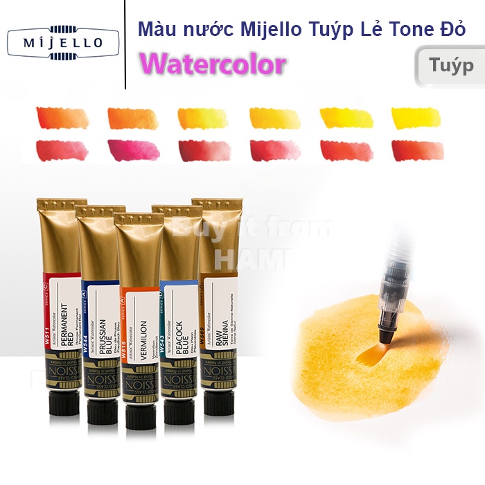 Màu Mijello GOLD MISSION tuýp lẻ bảng màu 1 (7ml)