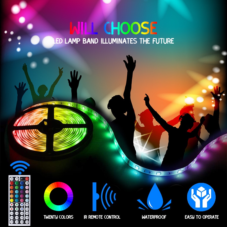 Cuộn Dây Đèn LED SMD5050RGB44 5M 10M 15M 20M Chuyên Dụng