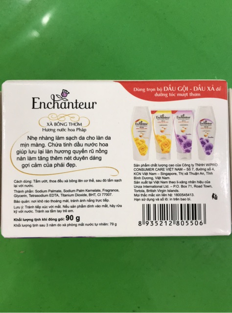 Xà bông thơm Enchanteur Deluxe 90g