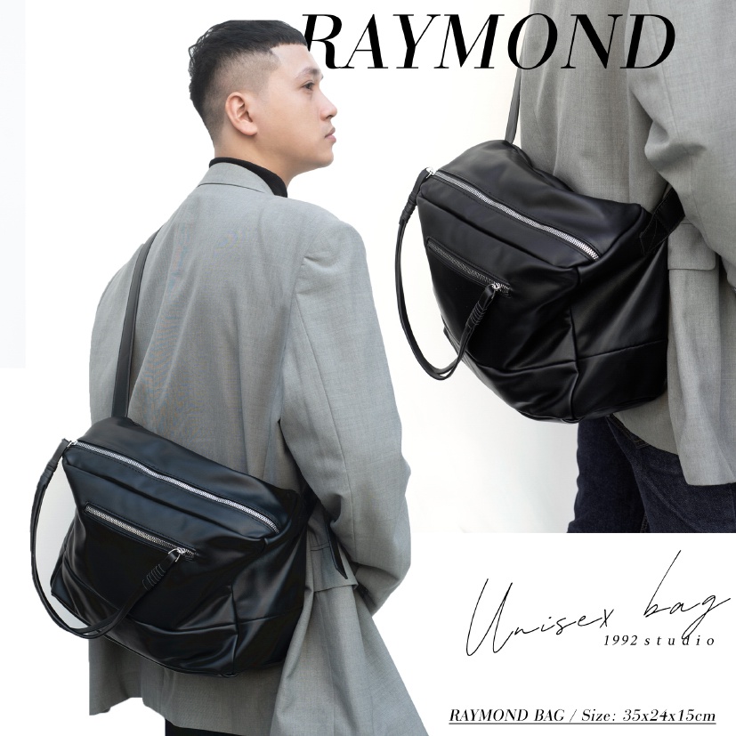 Túi unisex nam nữ/ 1992 s t u d i o/ RAYMOND BAG/ Túi du lịch, đựng laptop/ túi đi học, da mềm không gãy form