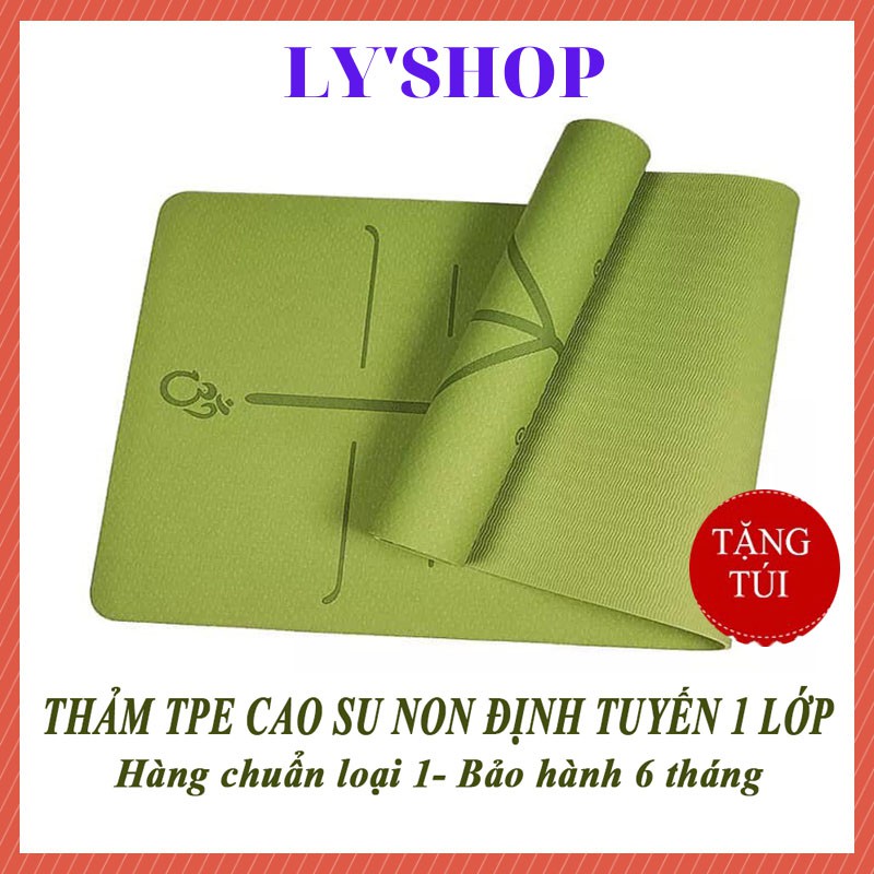 [ XẢ KHO ] Thảm tập yoga ĐỊNH TUYẾN 𝑭𝑹𝑬𝑬𝑺𝑯𝑰𝑷,1 lớp  thảm yoga siêu bền, thảm tập gym  [Tặng túi &amp; dây buộc ] TT07