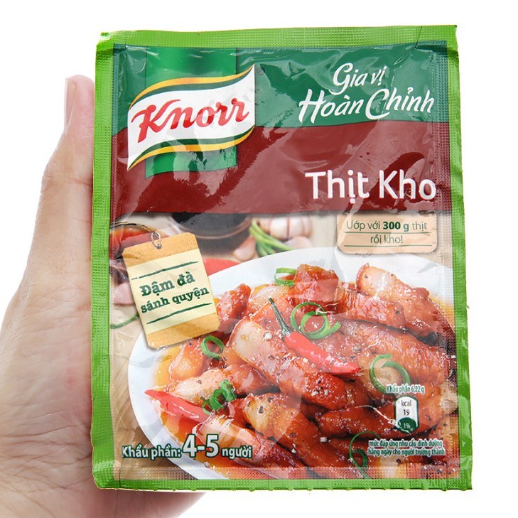 Gia vị kho thịt Knorr (Thịt kho, cá kho, canh chua) (đủ 3 vị best seller)