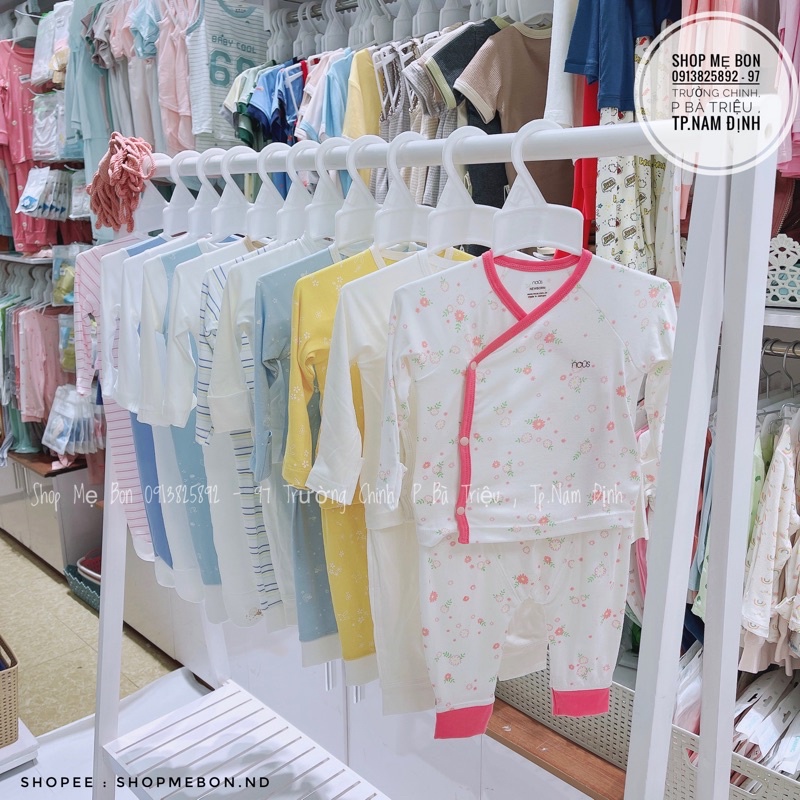 Bộ Nous sơ sinh cài chéo cho bé trai bé gái