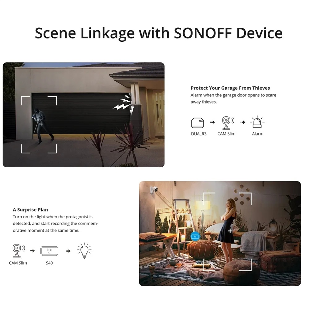 Camera an ninh thông minh Wi-Fi SONOFF CAM Slim AUBESSSTORE