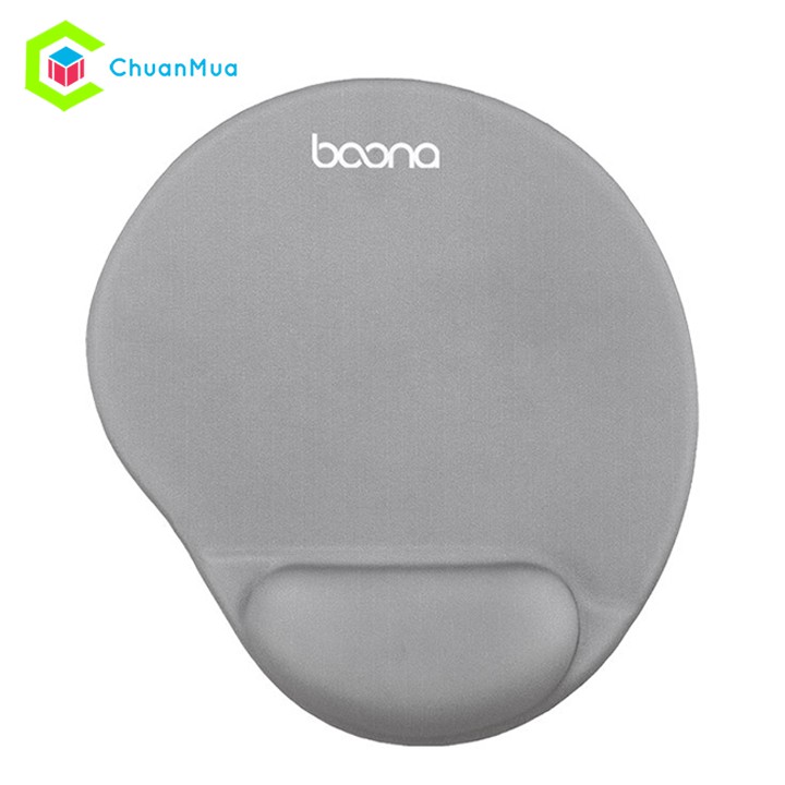 Tấm Lót Chuột Máy Tính Có Đệm Kê Cổ Tay Silicon ( Lót Chuột Trơn, Văn Phòng, Chơi Game) | Mouse Pad Boona